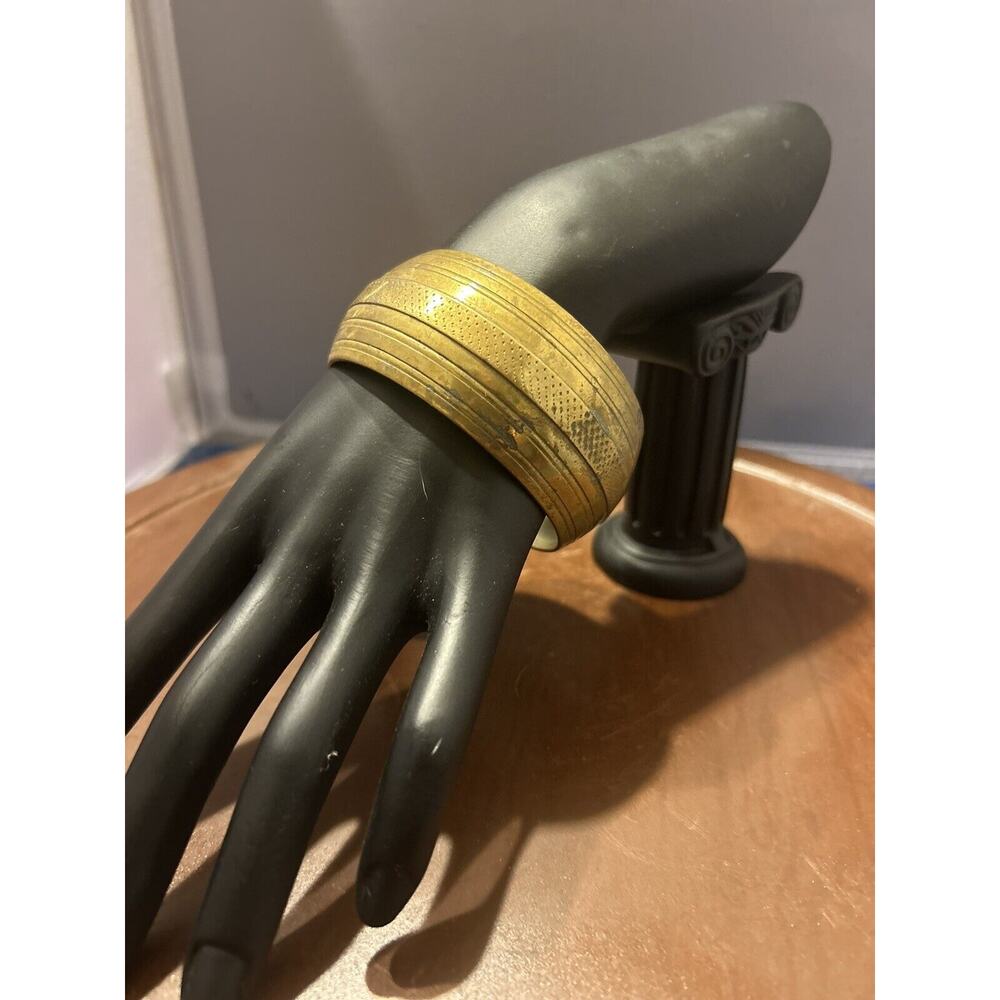 Round Bracelet Statement Piece Boho Dangle Bangle Chunky Metal